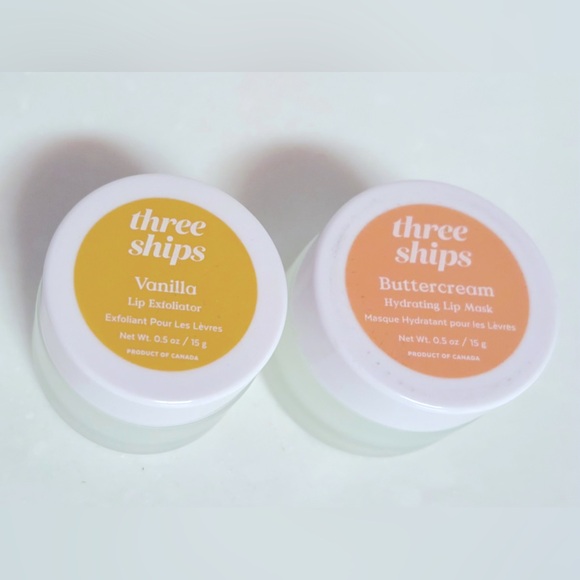 THREE SHIPS Vanilla Lip Exfoliator and Buttercream Hydrating Lip Mask - Picture 2 of 8